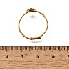 Daisy 304 Stainless Steel Enamel Open Cuff Rings for Women RJEW-M061-01G-07-3