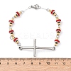 201 Stainless Steel Link Chain Bracelets BJEW-A032-01GP-03-3