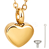 Stainless Steel Urn Ashes Necklace NJEW-CN0001-03G-1