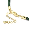 3MM Nylon Milan Cord Necklace Making NJEW-H084-01G-32-3