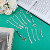 12Pcs 4 Styles Tibetan Style Alloy Bookmarks FIND-UN0007-12-4
