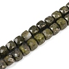 Natural Epidote with Pyrite Beads Strands G-H078-C41-6mm-2