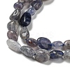Natural Iolite Beads Strands G-P497-01A-13-4