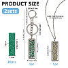 1Pc Alloy & Stainless Steel Hollow Flower Rectangle Diffuser Locket Pendant Cable Chain Necklaces NJEW-FH0001-26-2