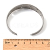 201 Stainless Steel Cuff Bangles for Women BJEW-F507-04P-3