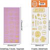 Glitter Self Adhesive Waterproof Hot Stamping Stickers DIY-PH0001-95-2