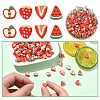 100Pcs 4 Styles Handmade Polymer Clay Beads CLAY-YW0002-38-2