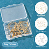 DIY Heart Triangle Teardrop Brass Dangle Earring Making Kits DIY-TA0012-94-4