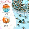 100Pcs Frosted Baking Paint Glass Beads DGLA-YW0001-36J-3