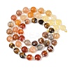 Natural Crazy Agate & Tiger Eye & Red Aventurine & Dyed White Jade & Red Agate Beads Strands G-Z135-B06-4