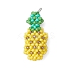 Seed Beads Beaded Charms PALLOY-MZ00338-1