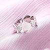 304 Stainless Steel with Rhinestone Finger Rings RJEW-Q020-15P-4