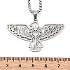 201 Stainless Steel Pendant Necklaces NJEW-C066-18P-3