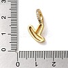 Brass Micro Pave Cubic Zirconia Pendants KK-K345-13Y-G-3