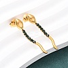 304 Stainless Steel Snake Stud Earrings LS-EJEW-A136-03B-G-1
