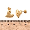 6 Pairs 304 Stainless Steel Stud Earrings EJEW-P340-01G-5