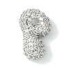 Rack Plating Brass Clear Cubic Zirconia Pendants KK-S378-01P-P-1