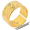 Minimalist Evil Eye 304 Stainless Steel Cuff Rings TI9605-2-1
