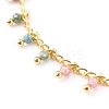 Natural Multicolor Tourmaline Pendant Necklaces NJEW-JN03340-2