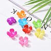 Opaque Acrylic Flower Bead Caps SACR-Q099-M19-5