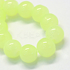 Baking Paint Imitation Jade Glass Round Bead Strands DGLA-Q021-4mm-21-2