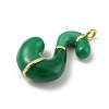 Brass Enamel Pendants KK-E093-03G-S-2