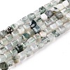 Natural Moss Agate Beads Strands G-T138-211K-4