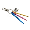 Aluminum Crochet Hooks & Alloy Pendant Decorations KEYC-JKC01417-03-4