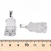 304 Stainless Steel Pendants STAS-N103-04P-3