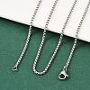 Tarnish Resistant 304 Stainless Steel Venetian Chain Necklace Making STAS-A028-N032P-3