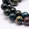 Natural Indian Bloodstone Beads Strands G-G735-33-6mm-3