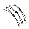3Pcs 3 Styles Gemstone Braided Bead Bracelets BJEW-JB11146-06-5