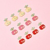 12Pcs 3 Colors Light Gold Plated Alloy Enamel Pendants FIND-FS0002-83-7