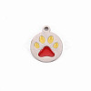304 Stainless Steel Enamel Charms LS-STAS-Q242-039B-1