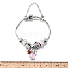 Alloy Enamel European Beads Charm Bracelets BJEW-F495-16P-3