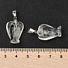 Synthetic Watermelon Stone Glass Pendants G-B127-10P-19-4