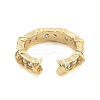Clear Cubic Zirconia Open Cuff Rings RJEW-U002-09G-3