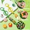 16Pcs 16 Styles Food Grade Eco-Friendly Silicone Focal Beads SIL-CJ0001-27-3