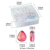 8 Colors Transparent Spray Painted Glass Beads GLAA-FS0001-85-4