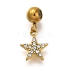 Ion Plating(IP) 304 Stainless Steel Rhinestone Pendants STAS-A104-12G-02-1
