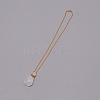 Perfume Bottle Natural Quartz Crystal Pendant Necklace for Girl Women NJEW-WH0009-12-2