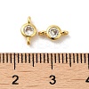 Rack Plating Brass Pave Clear Cubic Zirconia Connector Charms LS-KK-G477-02G-3