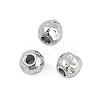 Anti-Tarnish Textured 316 Surgical Stainless Steel Beads STAS-M106-01C-P-1