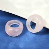 Natural Rose Quartz Finger Rings for Unisex RJEW-C128-01F-2