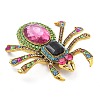 Spider Alloy Rhinestone Brooches JEWB-Q006-05A-3