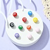 10Pcs Spray Painted Alloy Beads FIND-CJ0001-33-5