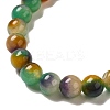 Natural Dyed White Jade Beads Strands G-M402-C04-22-4