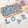 Alphabet Resin Rhinestone Patches DIY-TAC0005-45F-5