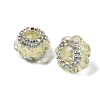 Acrylic Rhinestone Rondelle Beads OACR-S048-02C-1