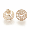 Hollow Lantern Iron Wire Bead Cage Pendants LS-X-IFIN-N001-02KC-2